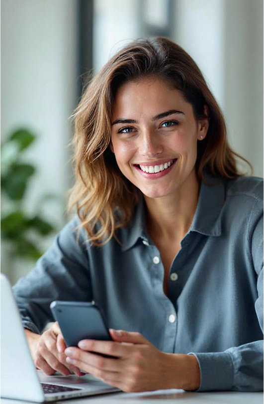 Person using TrustEX app